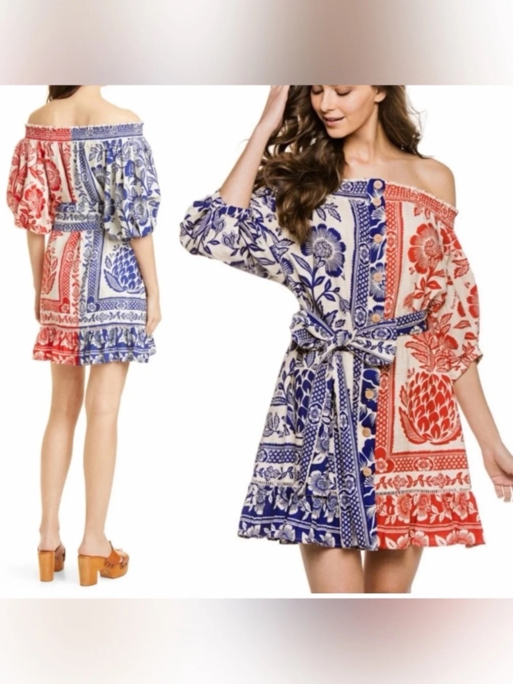 NWT FARM Rio Mixed Pineapple Garden Mini Dress S